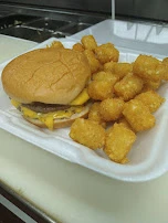 Double Cheeseburger with Tots